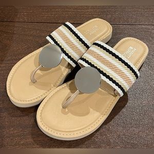 Market & Spruce Havanna elastic flip flop tan size 10 brand new
